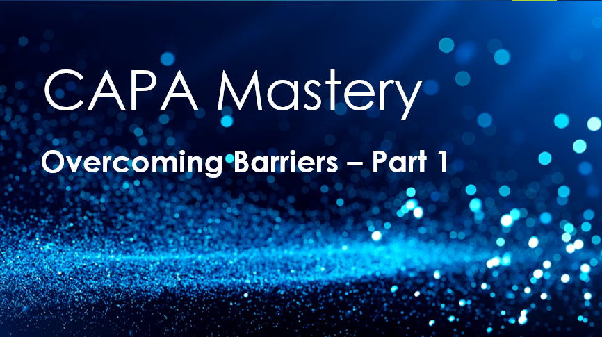 Class 2a:  Overcoming Barriers - Part 1 (Multi)