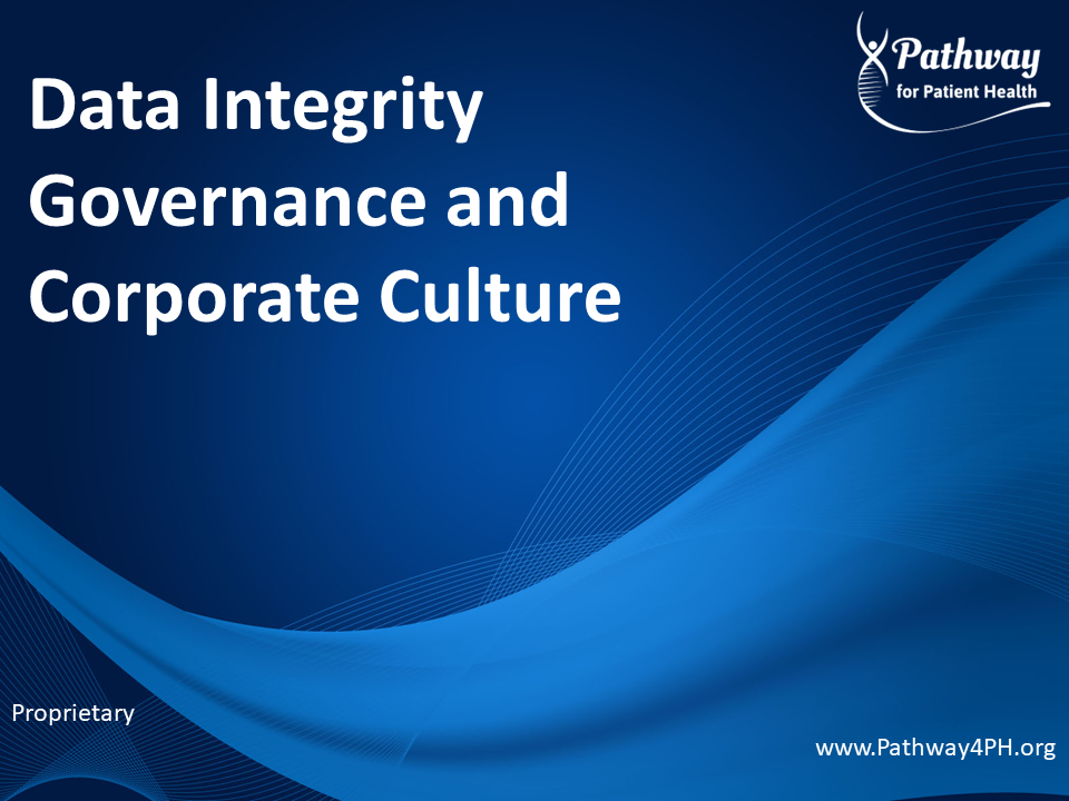 Class 5:  Data Integrity Governance and Corporate Culture (Multi)