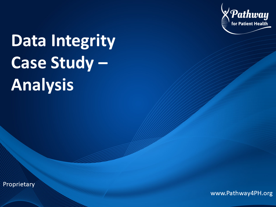 Class 6b:  Data Integrity Case Study - Analysis (Multi)