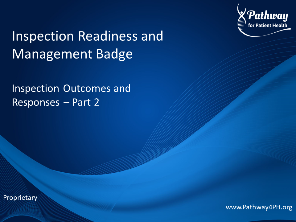 INSP05b: Inspection Readiness - Outcomes and Responses - Part 2