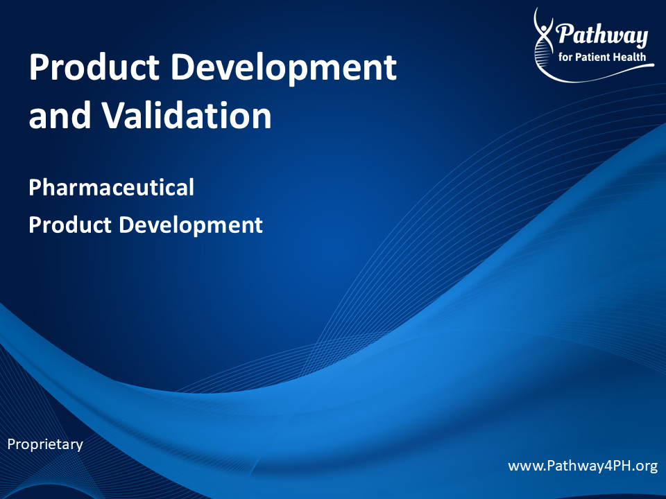 PV02b - Pharmaceutical Product Development