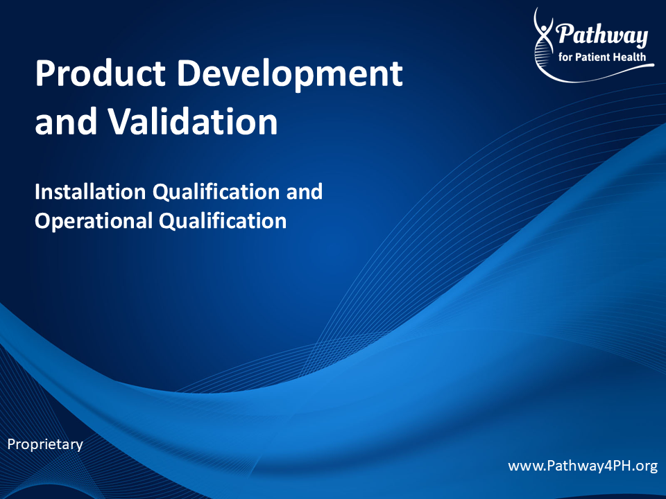 PV06 - Installation Qualification/Operational Qualification