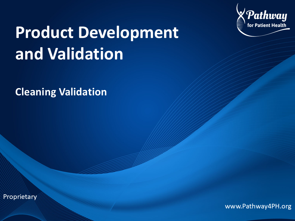 PV07b - Cleaning Validation