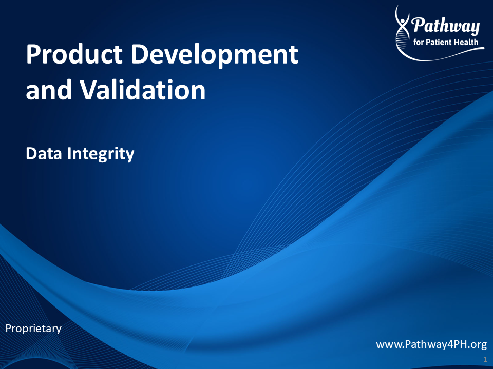 PV21a - Data Integrity