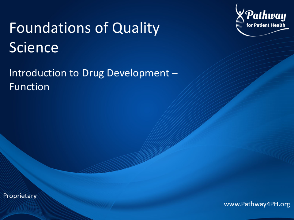 F08b - Introduction to Drug Development - Function (Multi)