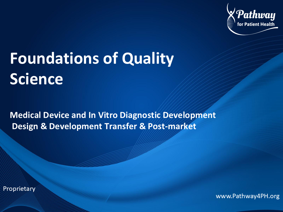 F09b - Medical Device & IVD Design and Development - Transfer and Post-Market (Multi)