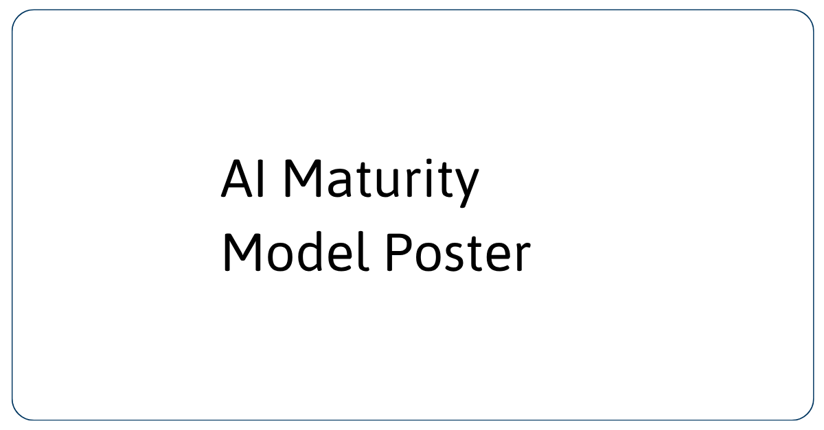 AI Maturity Model Poster