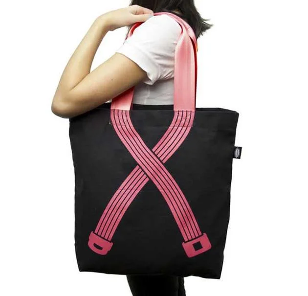 Harveys Get Checked Seatbelt Bag Benefits Breast Cancer Prevention