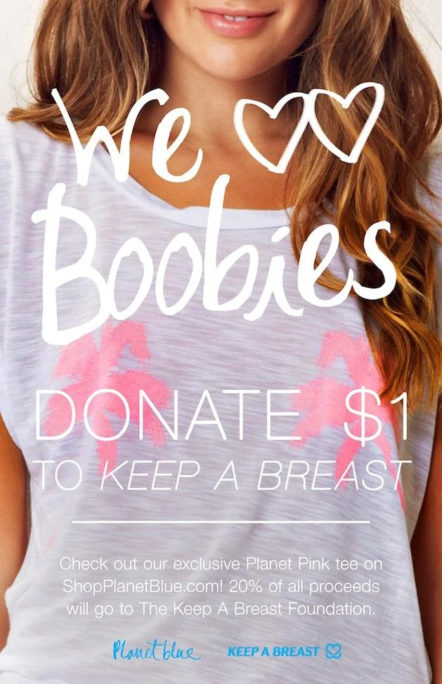 Planet Blue Loves Boobies!