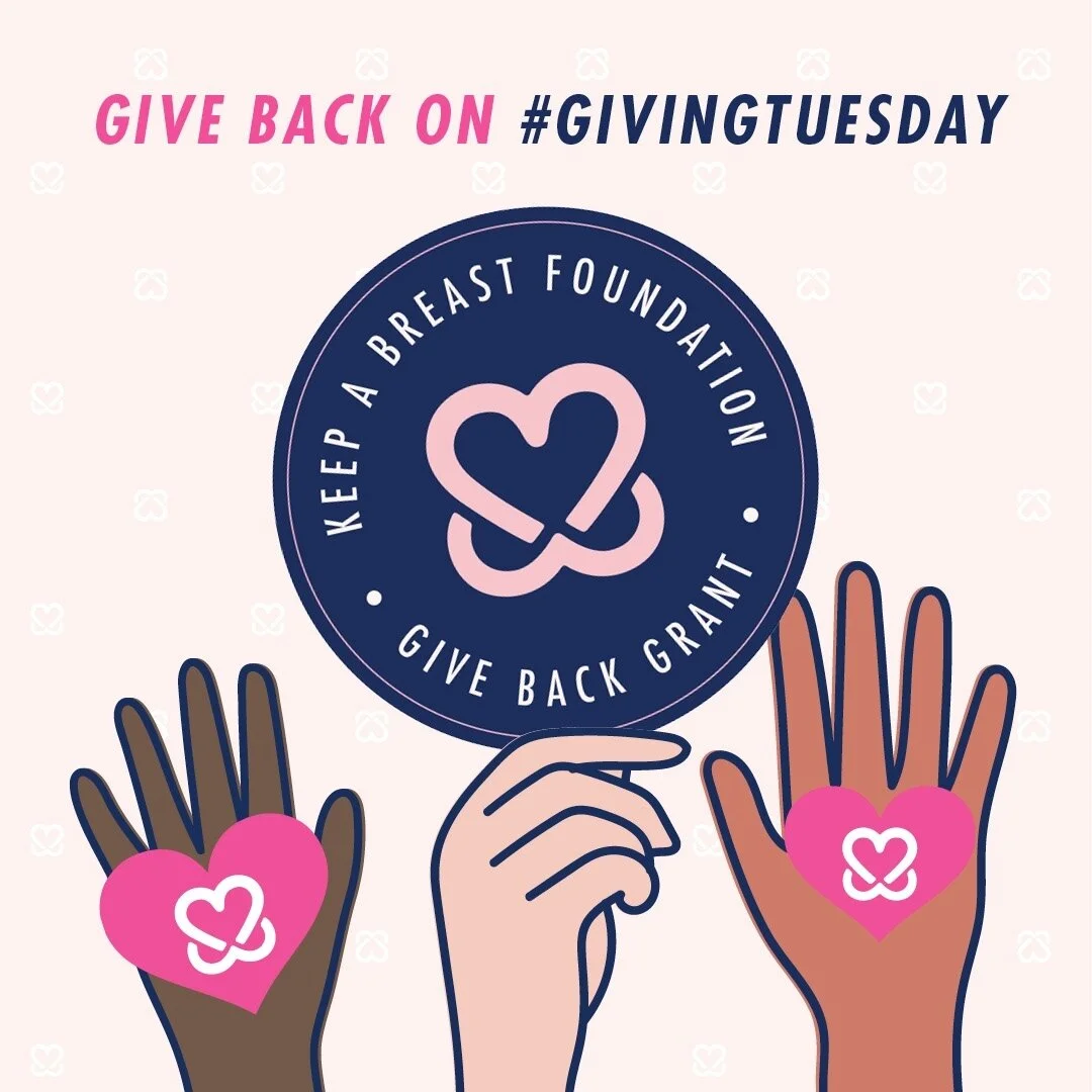 📣 Give Back on #givingtuesday 💕 ⁠
⁠
This year we received 800+ Give Back Grant applications from BIPOC breast cancer survivors and patients. ⁠
⁠
✂️As more women become aware of this program we created to cut the red tape, and help the women in our 