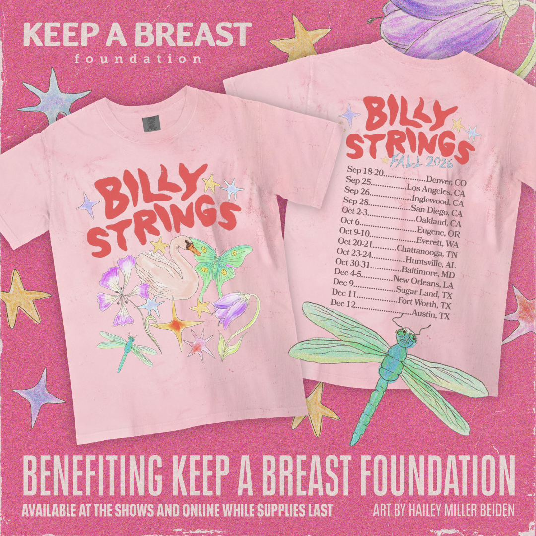 Billy Strings x Keep A Breast tee shirt