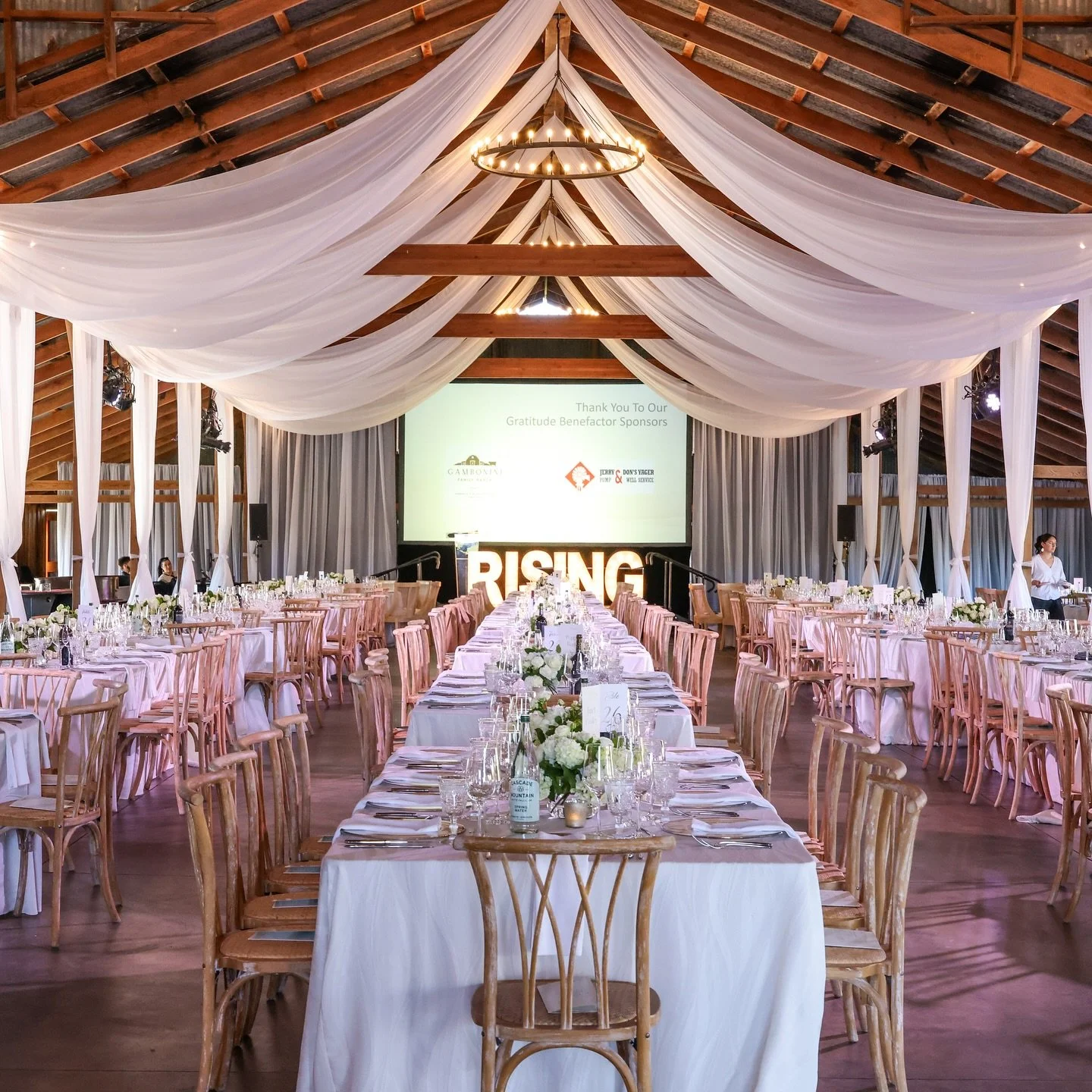 We love private events, especially those that support our local community. Last year, we had the honor of hosting Petaluma Valley Hospital&rsquo;s Cream of the Crop Gala, and it was such a fun, beautiful night. 🤍

Photos by @willbucquoy 

#Community