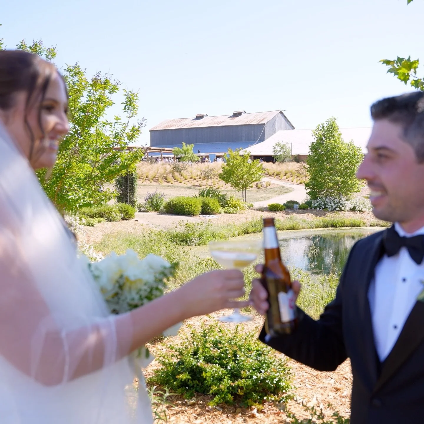To new beginnings 🥂 

Photo by @m.y.media 🫶🏻 

#2026Bride #2027Bride #EventVenue #WeddingVenue #SonomaCounty #Weddings #BarnWedding #NowBooking