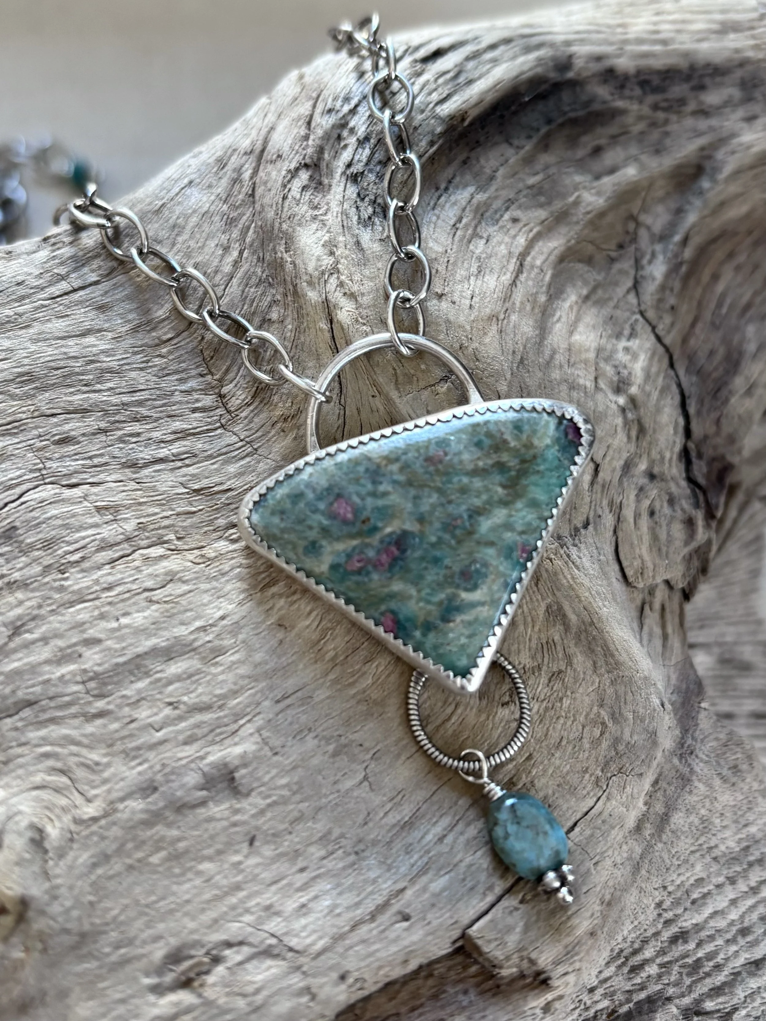 Ruby Fuchsite Necklace