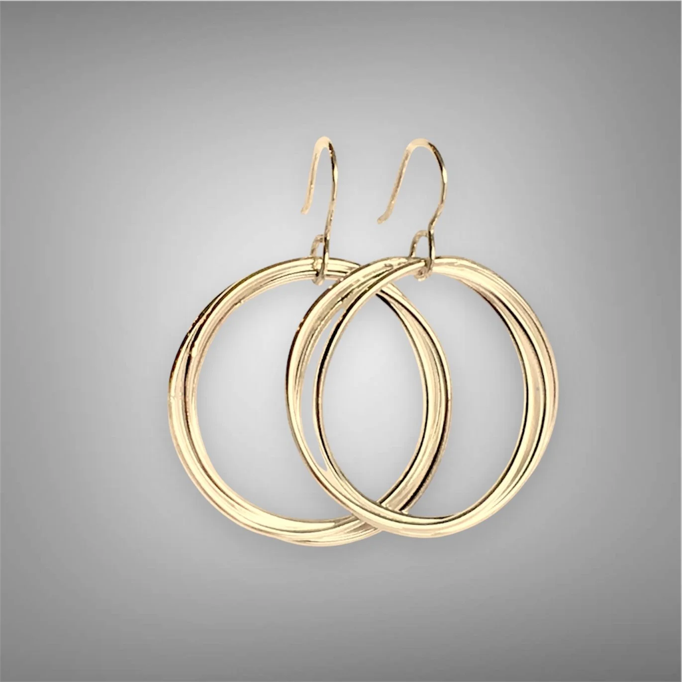 14k Gold Filled Love Knot Earrings - Large
