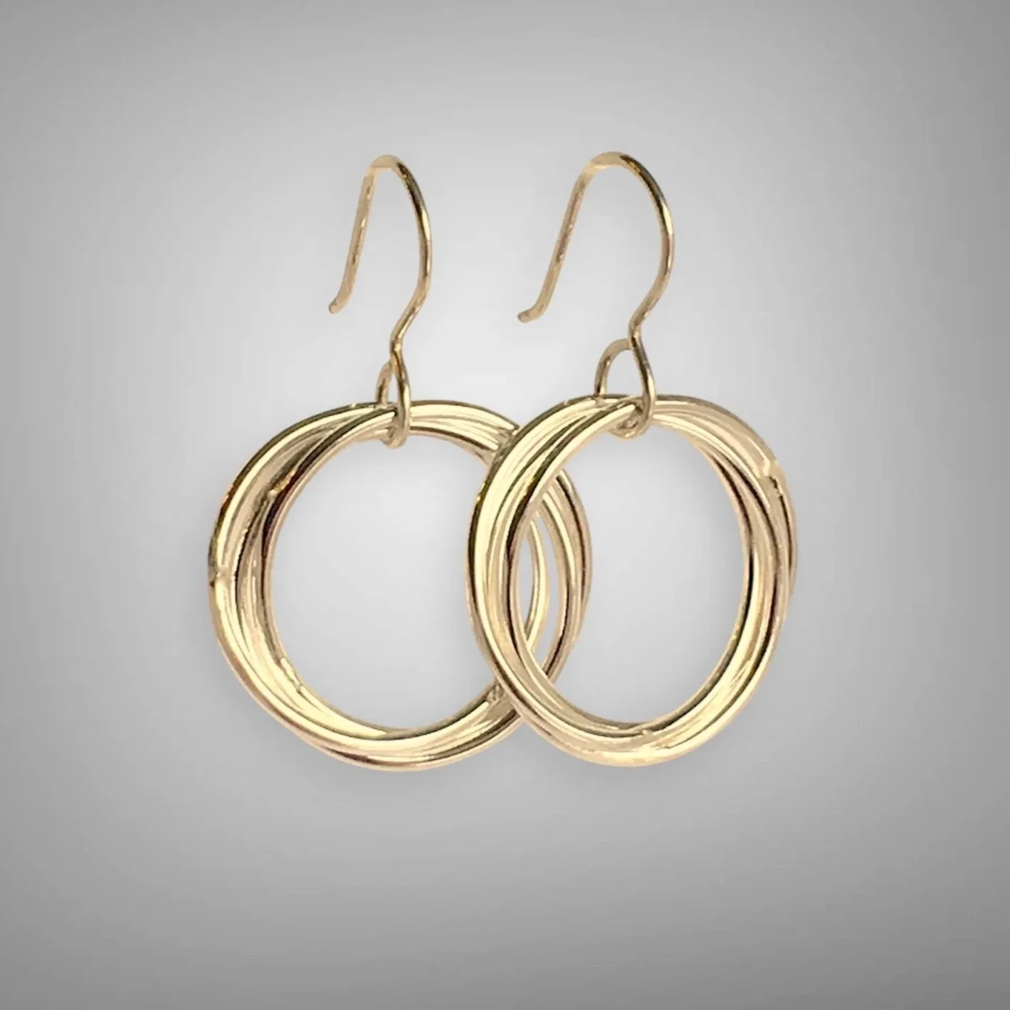 14k Gold Filled Love Knot Earrings - Medium