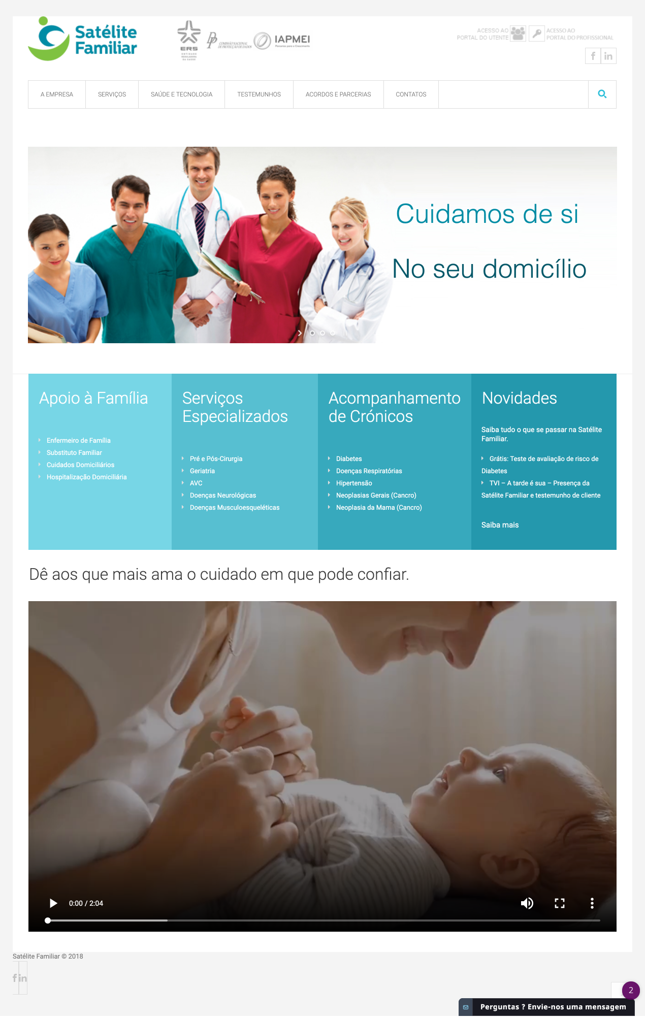 Old version of the website.