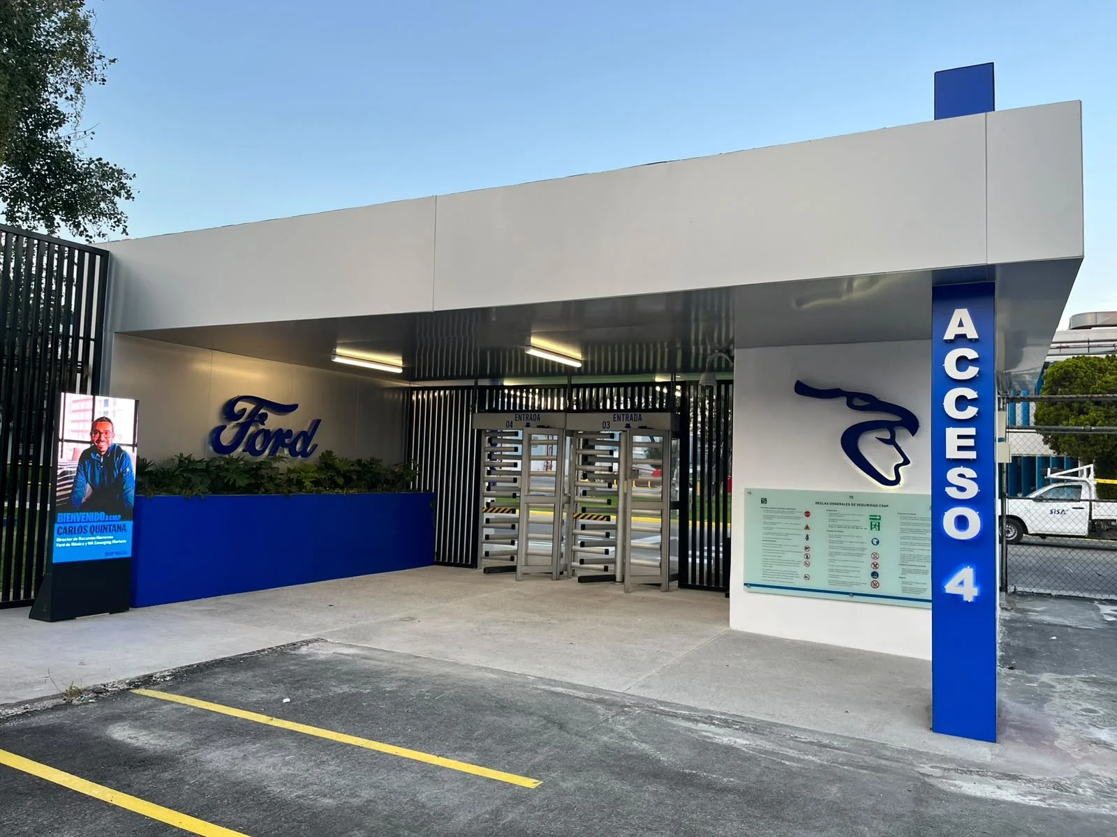 Proyecto de obra de JG ARQS dentro de la planta Ford en Cuautitlán.