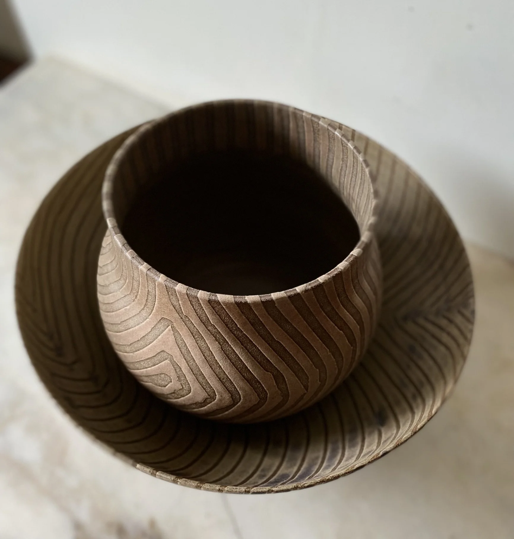 Vase and bowl brown.jpeg