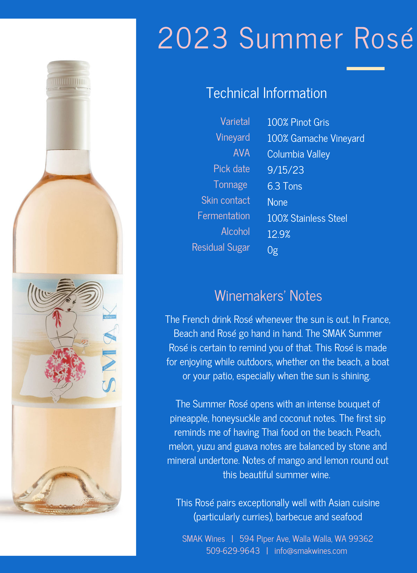 Tech Sheets 2023 — Smak Wines