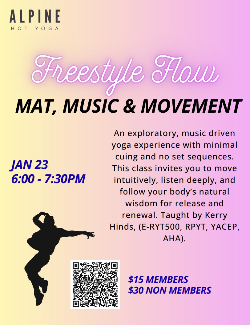 Freestyle Flow Class: Mat, Movement &amp; Music with Kerry Hinds