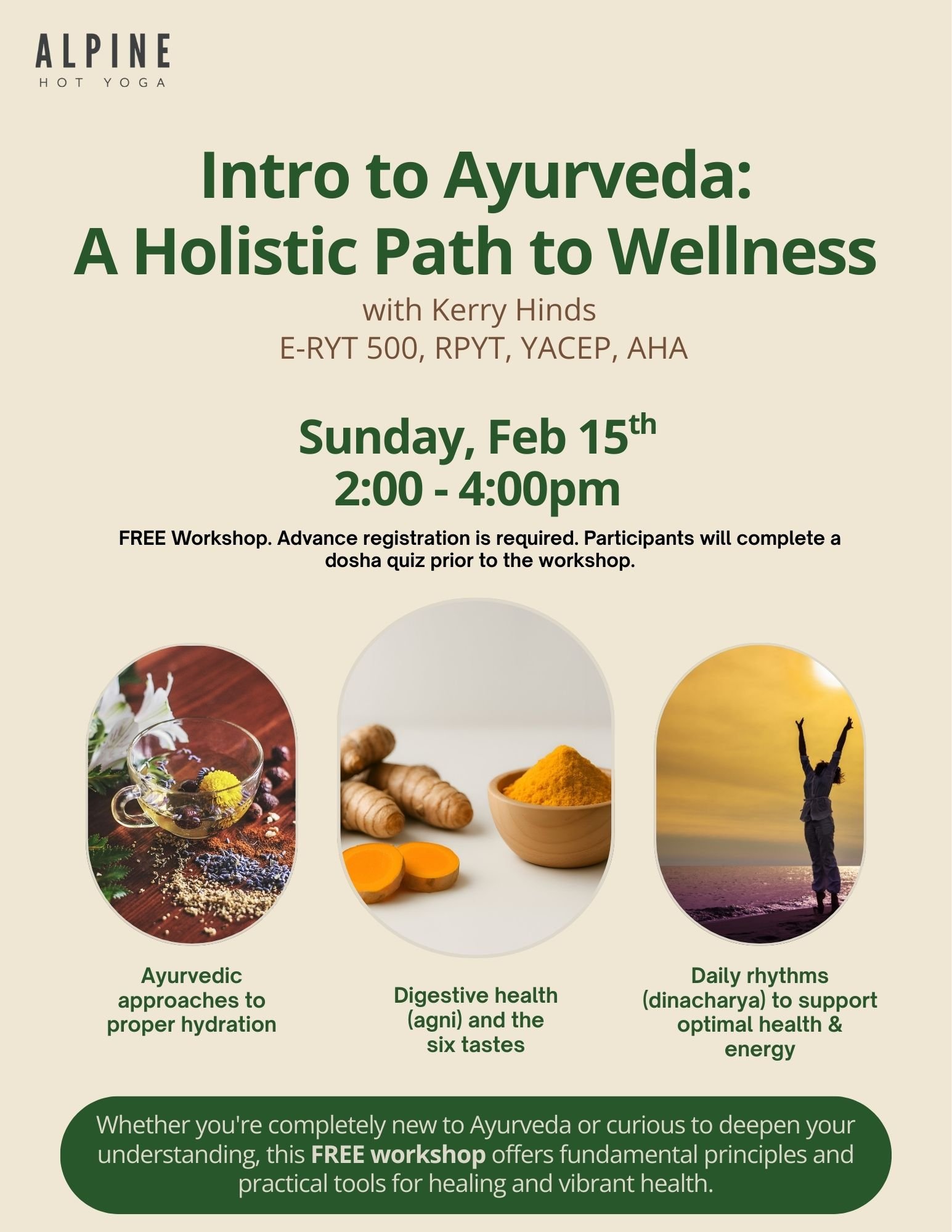 FREE Intro to Ayurveda: A Holistic Path to Wellness 
