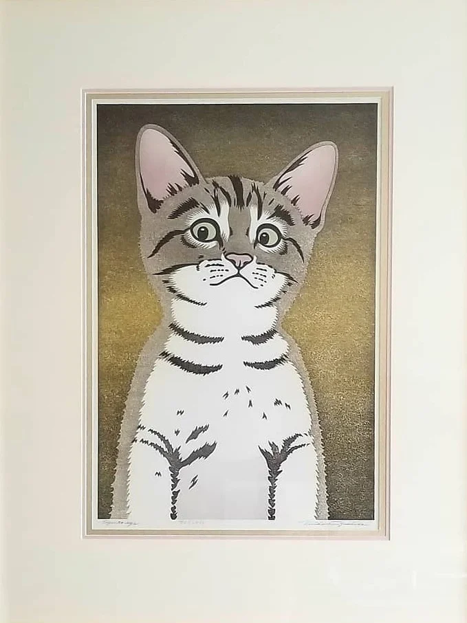 Alfred | Japanese Wood Block Print from Azuma Gallery in Seattle | Framer - Lissa - Hangin' Custom Framing