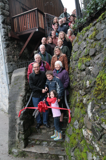 Ribbon Cutting at the stone house