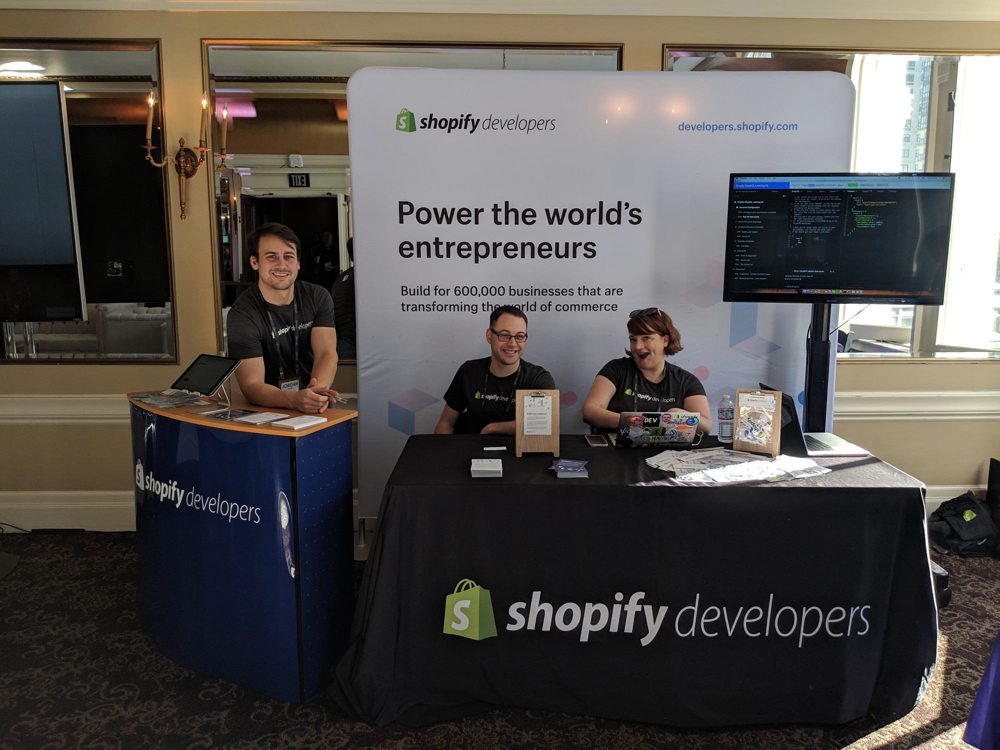 The team representing Shopify at GraphQL Summit 2018 in San Francisco