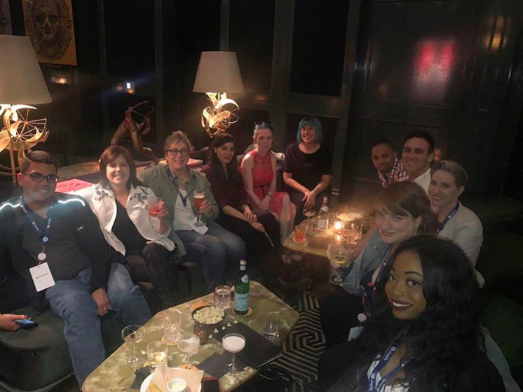 2018’s recipients share a drink in Toronto