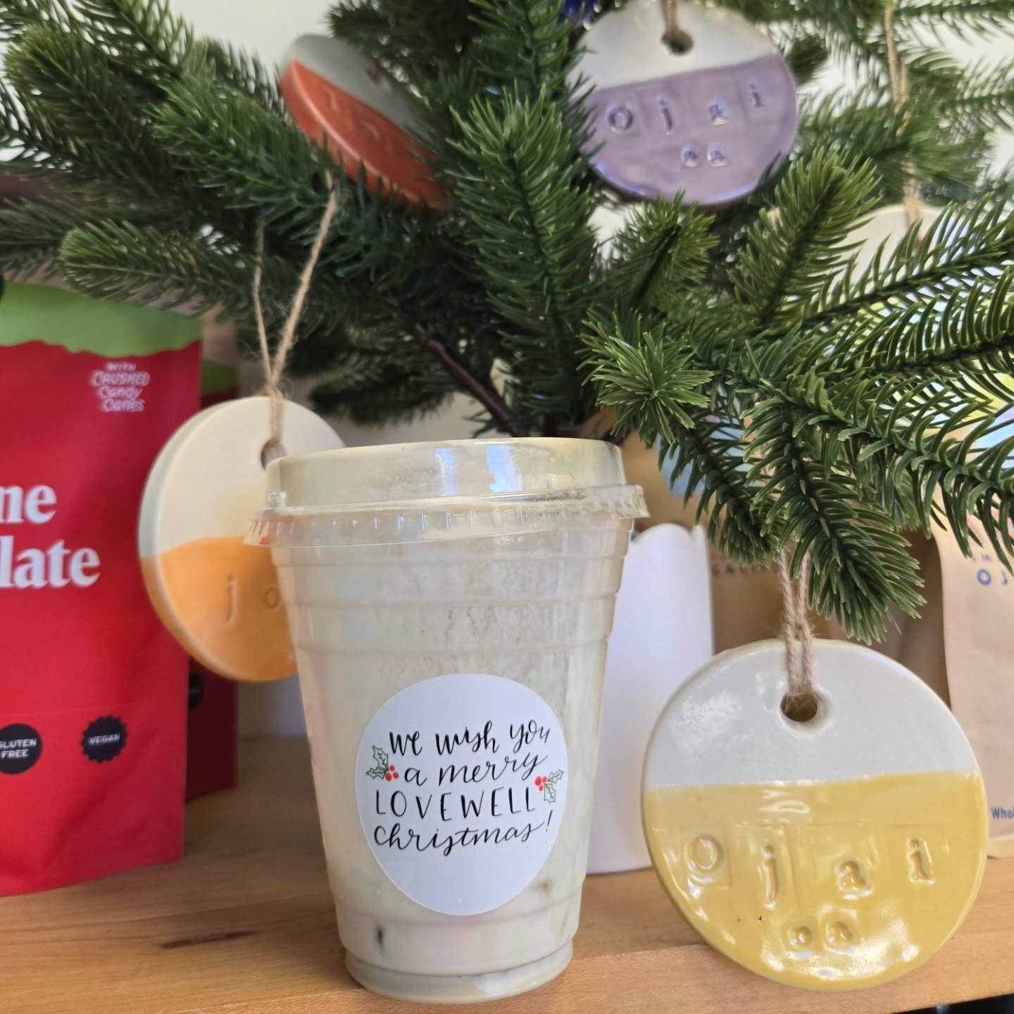 My drink from Lovewell in Oak View was SO good I didnt even stop stocking the shelves of the bakery to figure out what it was!!!