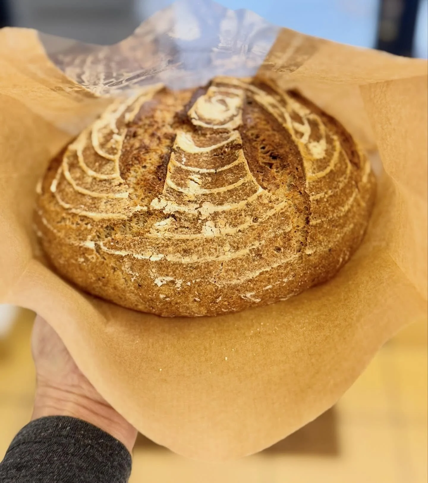 Freshly baked (gluten free) sourdough is a love language🫶. 

#sourdoughbread #glutenfreebread #sourdoughbaking
