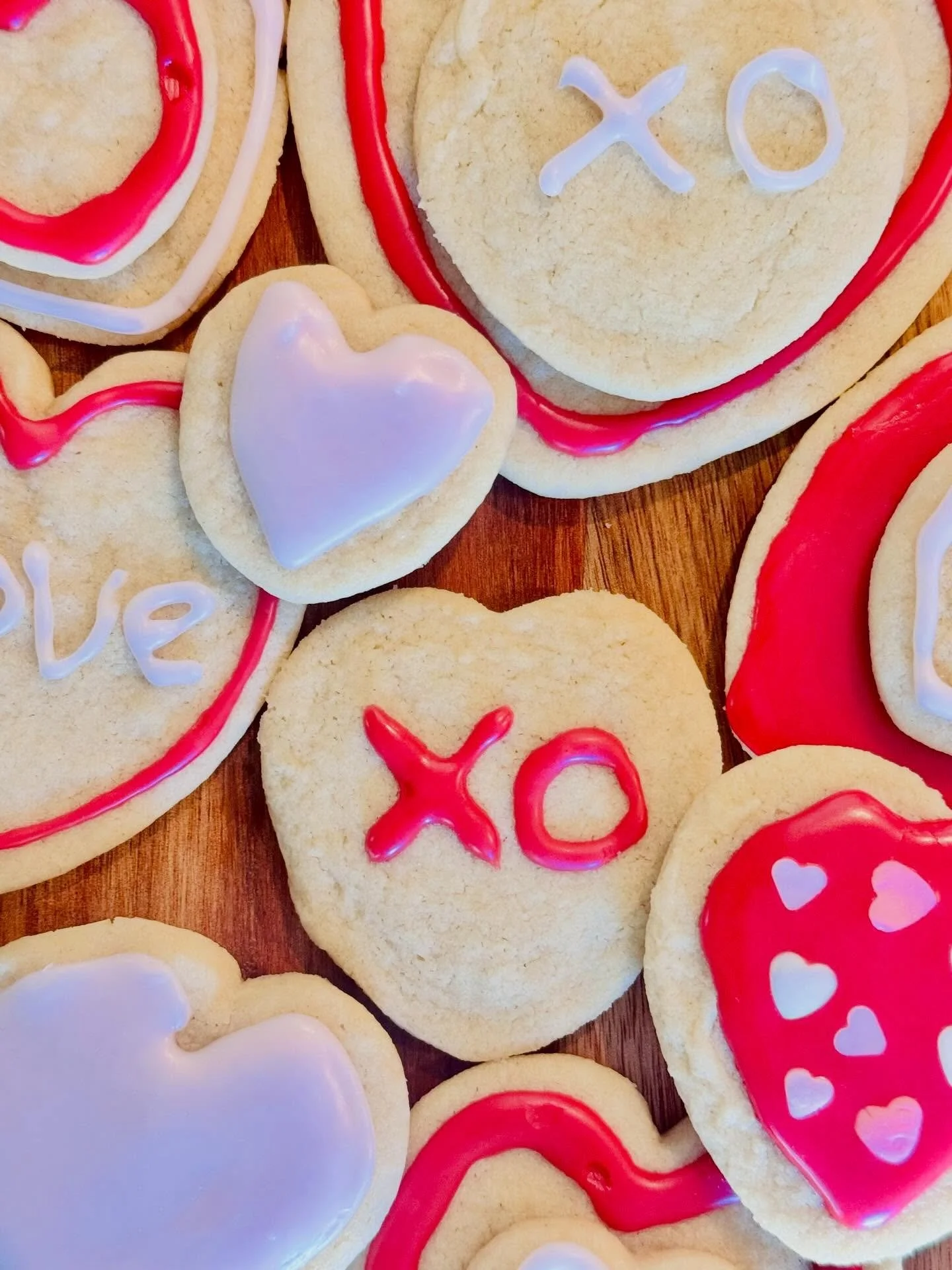 Love is in the air🩷! Pick up our organic, vegan gluten free sugar cookie dough to have fun making your own Valentine cookies at home. We have cookie cutters, frosting and sprinkles available to make it even easier!

#valentinecookies #bemine #cookie
