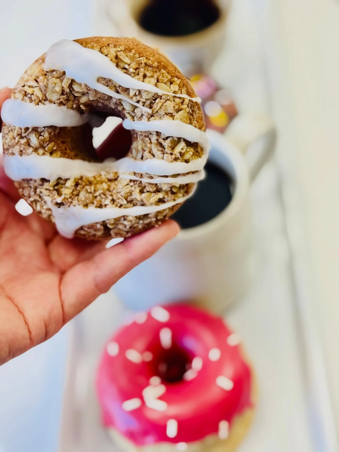 It&rsquo;s our COFFEE CAKE doughnut anniversary🎉! One year ago today, we launched one of our most popular doughnuts to date. Let&rsquo;s celebrate! Today only, at the bakery, buy a coffee cake doughnut and get a FREE cup of coffee!☕️

#coffeecake #f