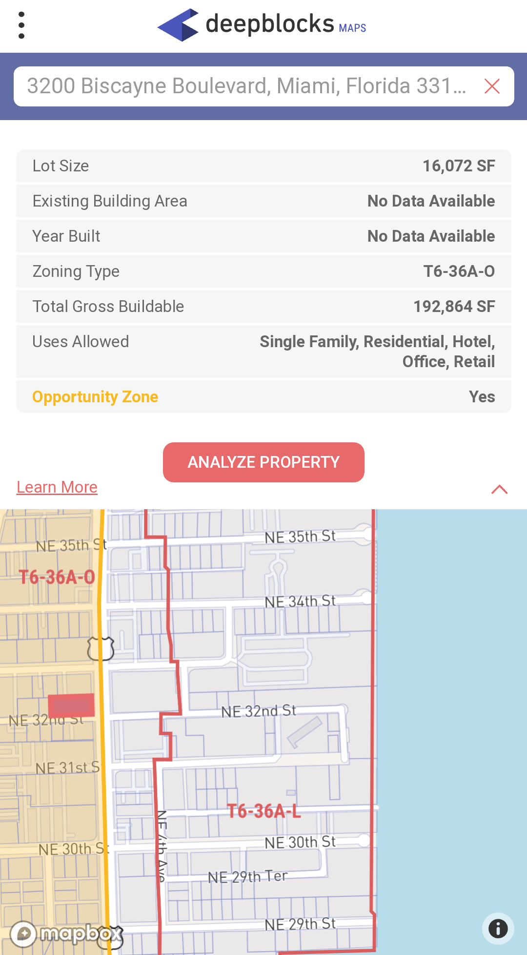 Via Deepblocks Maps , our FREE web-based app.