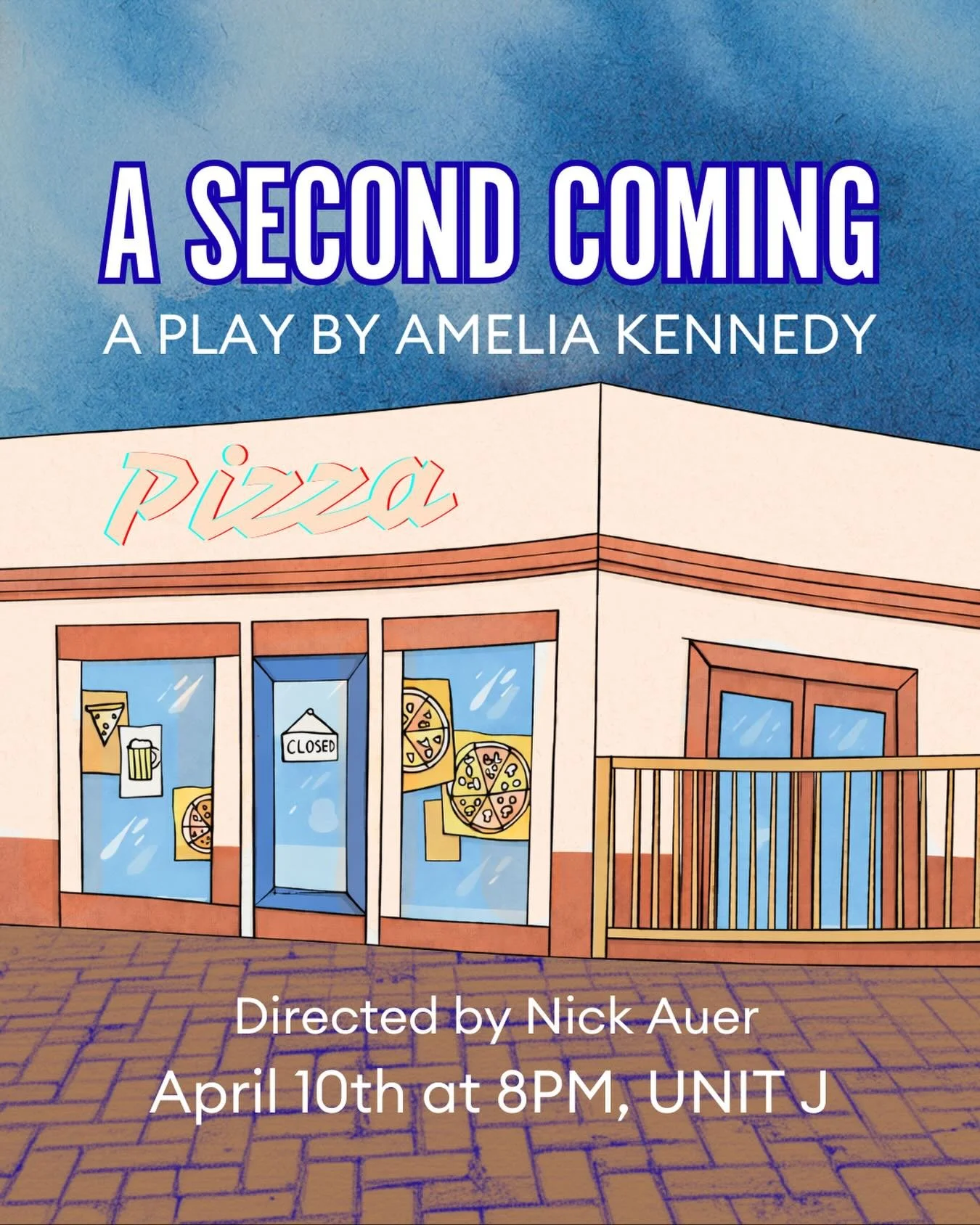 UP NEXT:
A SECOND COMING makes its debut at @unitjbushwick on April 10th.

On the final night of summer in the small, Mid-Coast Maine town of Damariscotta, Dashiell and Josh busy themselves closing up the sole independent pizza parlor for the evening