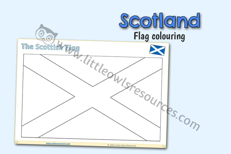 Saltire Colouring and Craft Sheet - featured resource cover