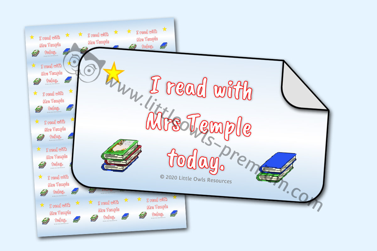 I READ WITH...TODAY (STICKERS)