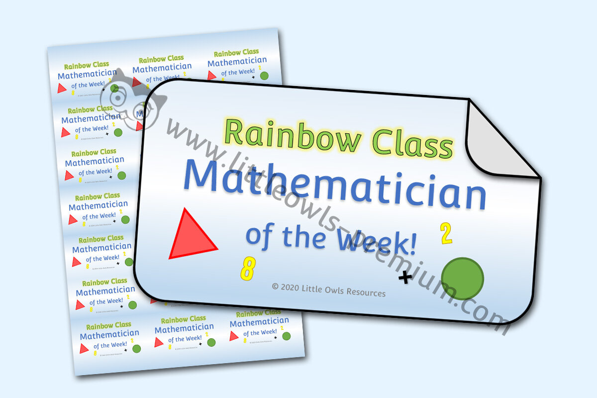 MATHEMATICIAN OF THE WEEK! (STICKERS)