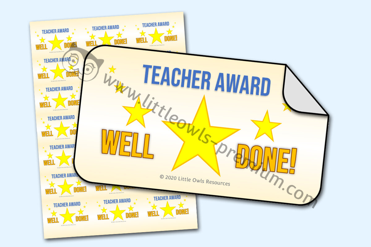 WELL DONE/AWARD (STICKERS)