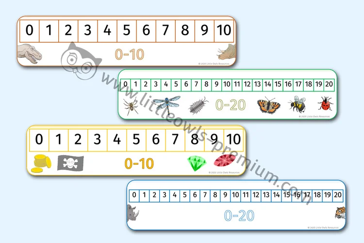 Individual Number Lines — Themed cover
