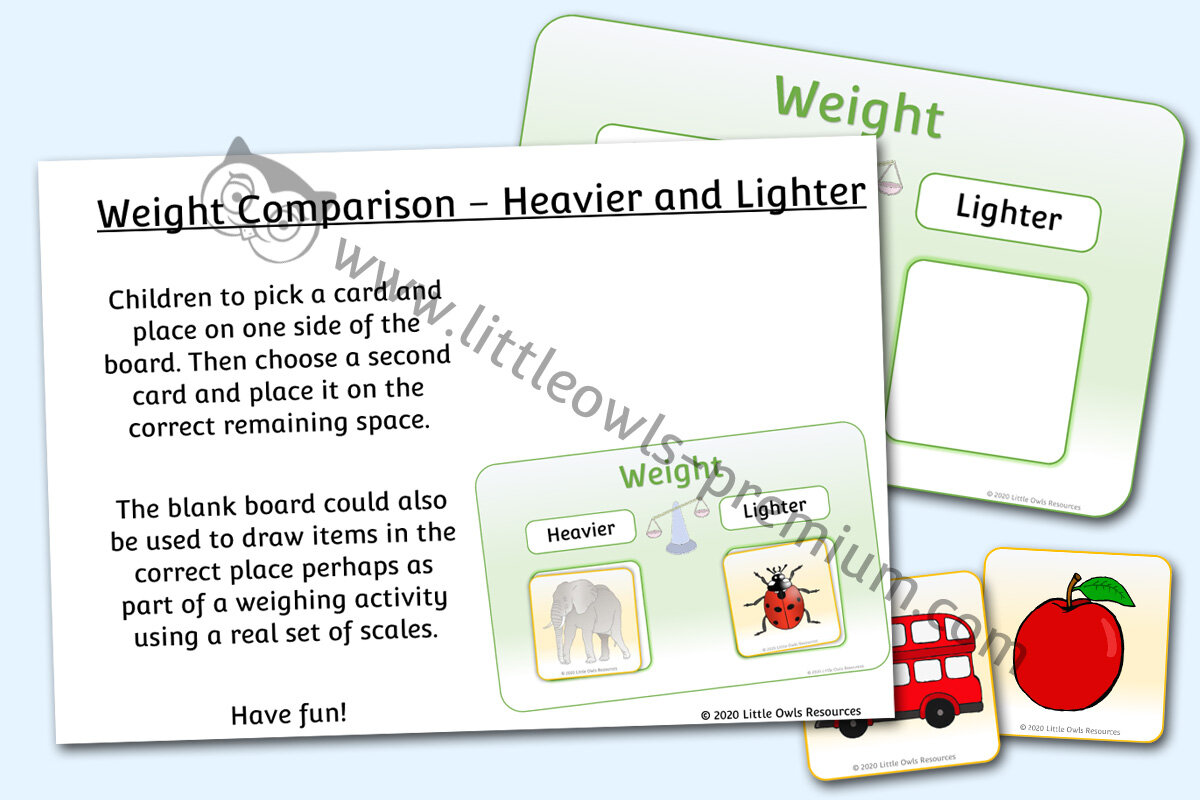 WEIGHT COMPARISON ACTIVITY