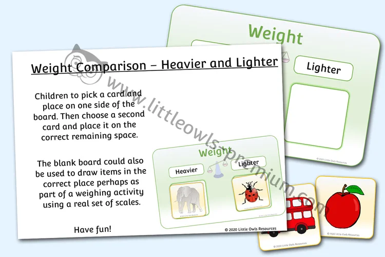Weight Comparison Mat cover