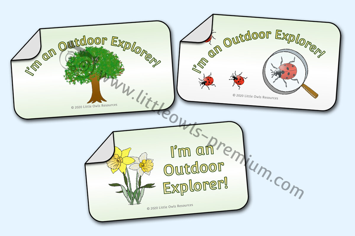 'I'M AND OUTDOOR EXPLORER!' STICKERS