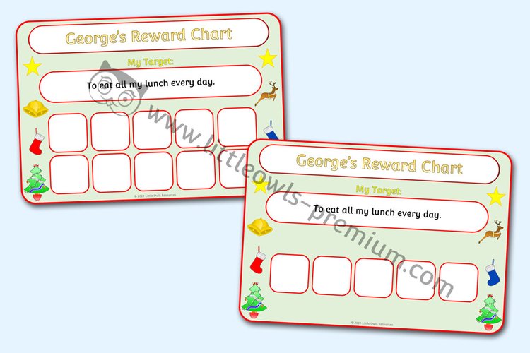 Christmas Reward Charts - resource cover