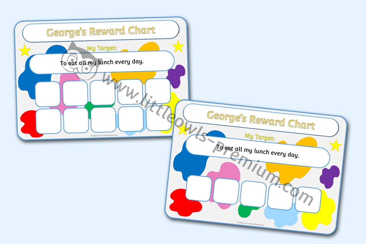 COLOURS THEMED REWARD CHARTS 