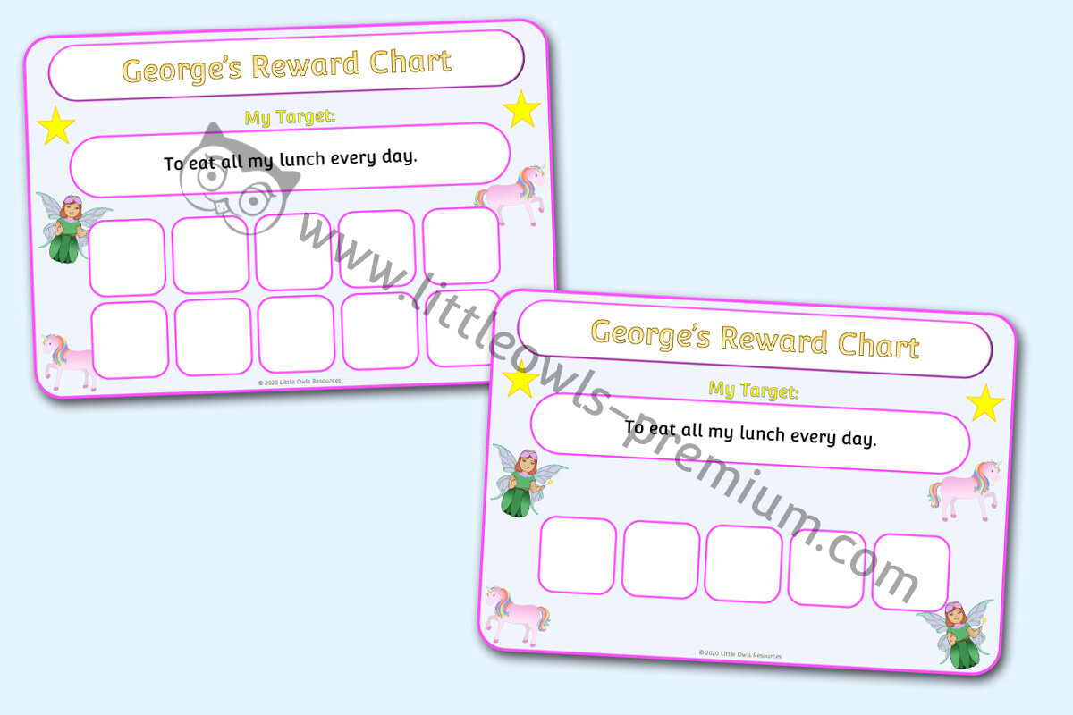 FAIRY & UNICORN THEMED REWARD CHARTS 