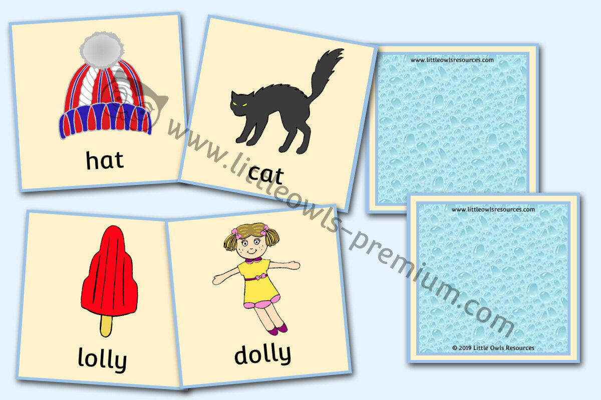 RHYME MEMORY GAME MATCHING CARDS