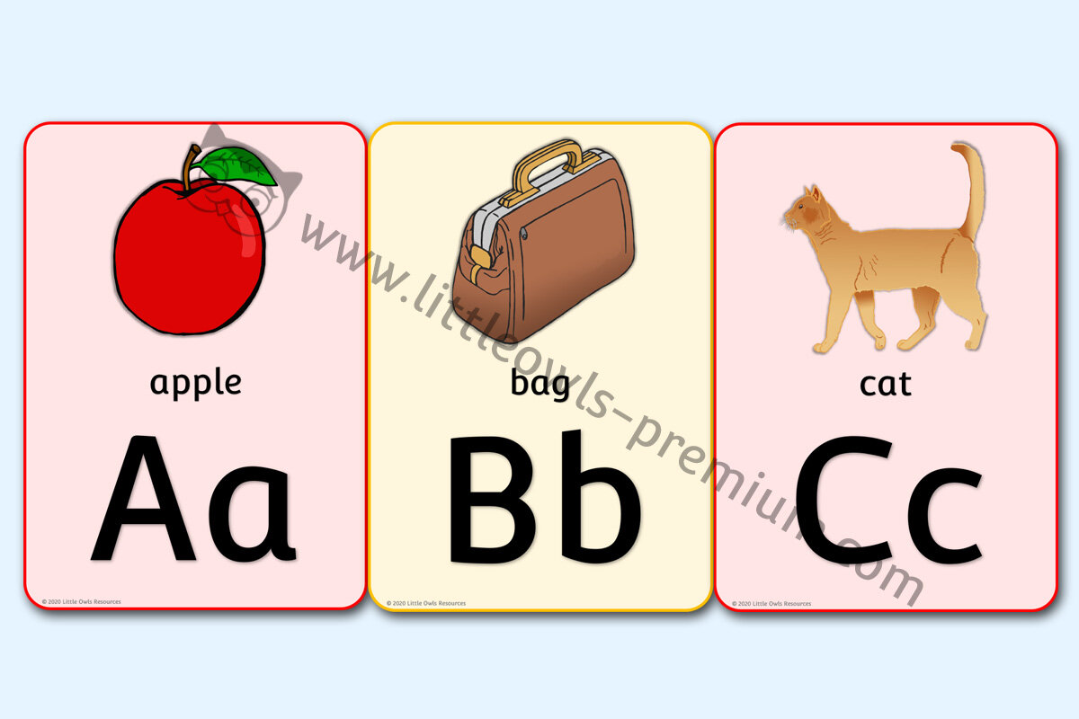 ALPHABET DISPLAY POSTERS (A4) - GENERAL THEME 
