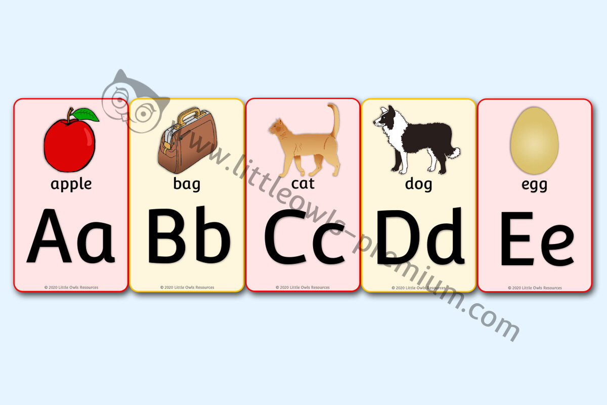 ALPHABET DISPLAY POSTERS (Small) - GENERAL THEME 